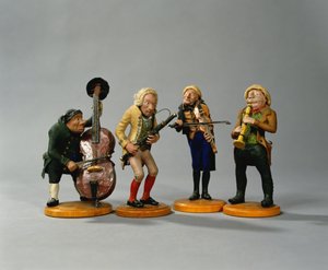 Caricature Figurines of Musicians, Made in Nuremberg